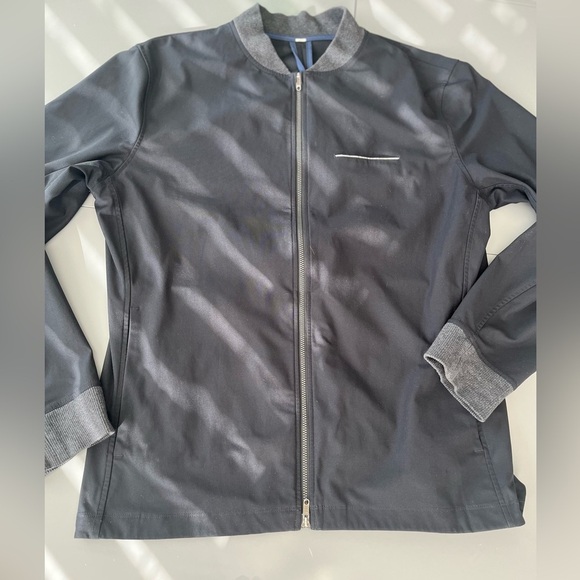 [L] Lululemon Swipe Right Jacket Black / Heathered Black - Picture 7 of 15